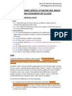 Trabajo Sobre Léxico a Partir Del Mapa de Diccionarios de La Rae