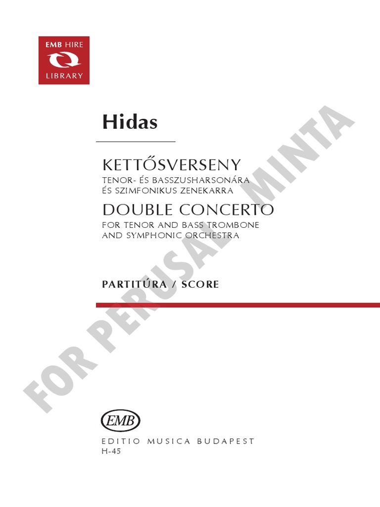 Hidas Double Concerto PDF
