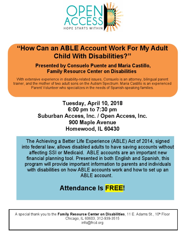 How Can An ABLE Account Work For My Adult Child With Disabilities ...