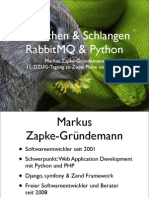 Kaninchen & Schlangen: RabbitMQ & Python