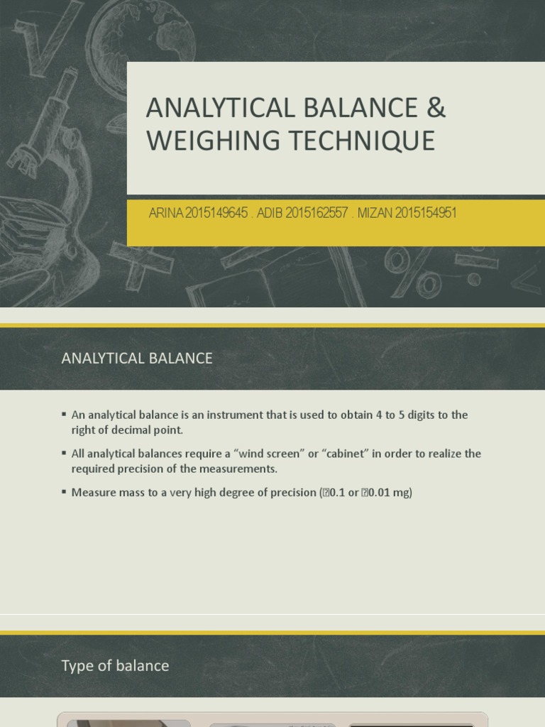 analytical balance top pan