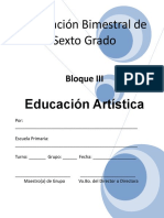 6to Grado - Bloque 3 - Educación Artística.doc
