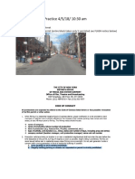 NYC Code of Conduct Violation / Crew Parking