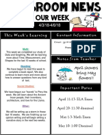 Weekly Newsletter Powerpoint April 6