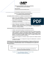 Declaración Articulo 77 Ley Organica MP