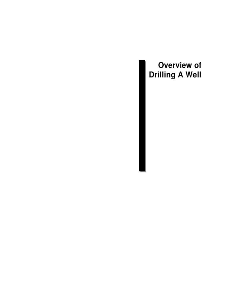 Sec01 Overview | PDF | Casing (Borehole) | Oil Well