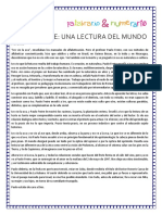 Paulo Freire Una Lectura Del Mundo