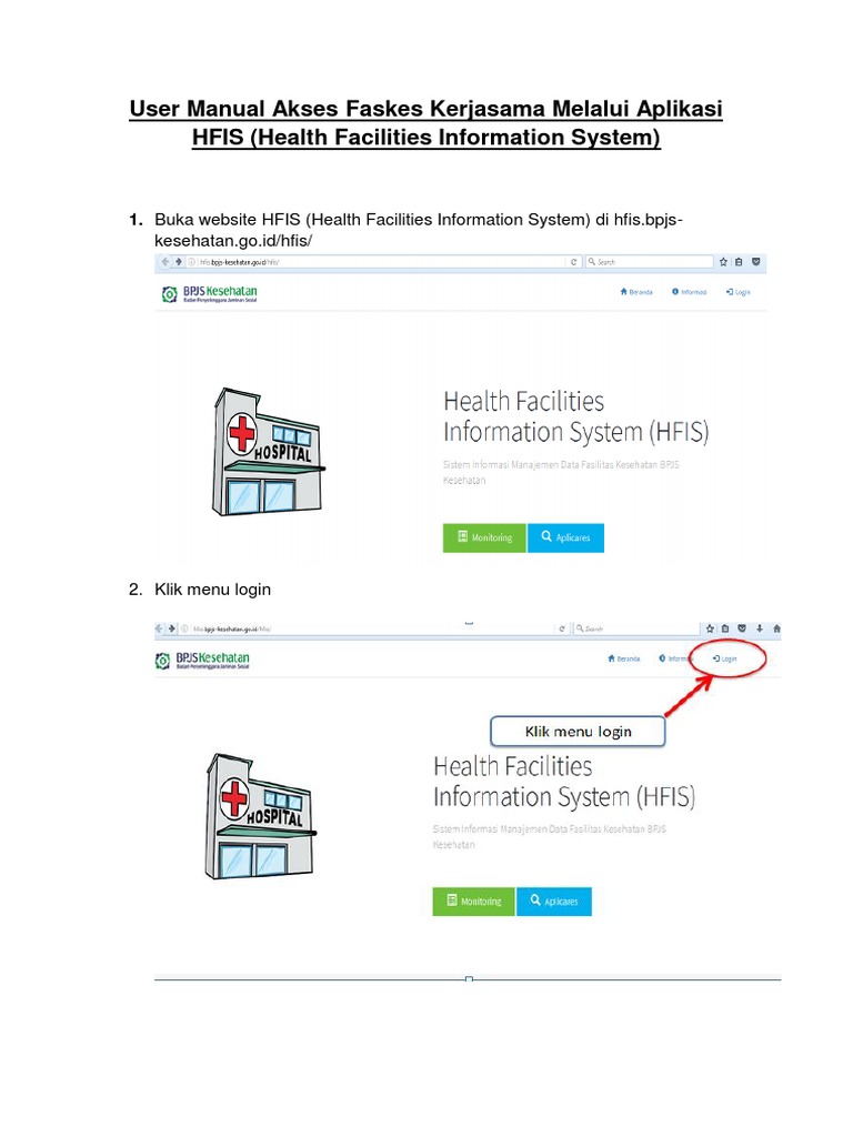 Panduan Akses Aplikasi HFIS BPJS | PDF