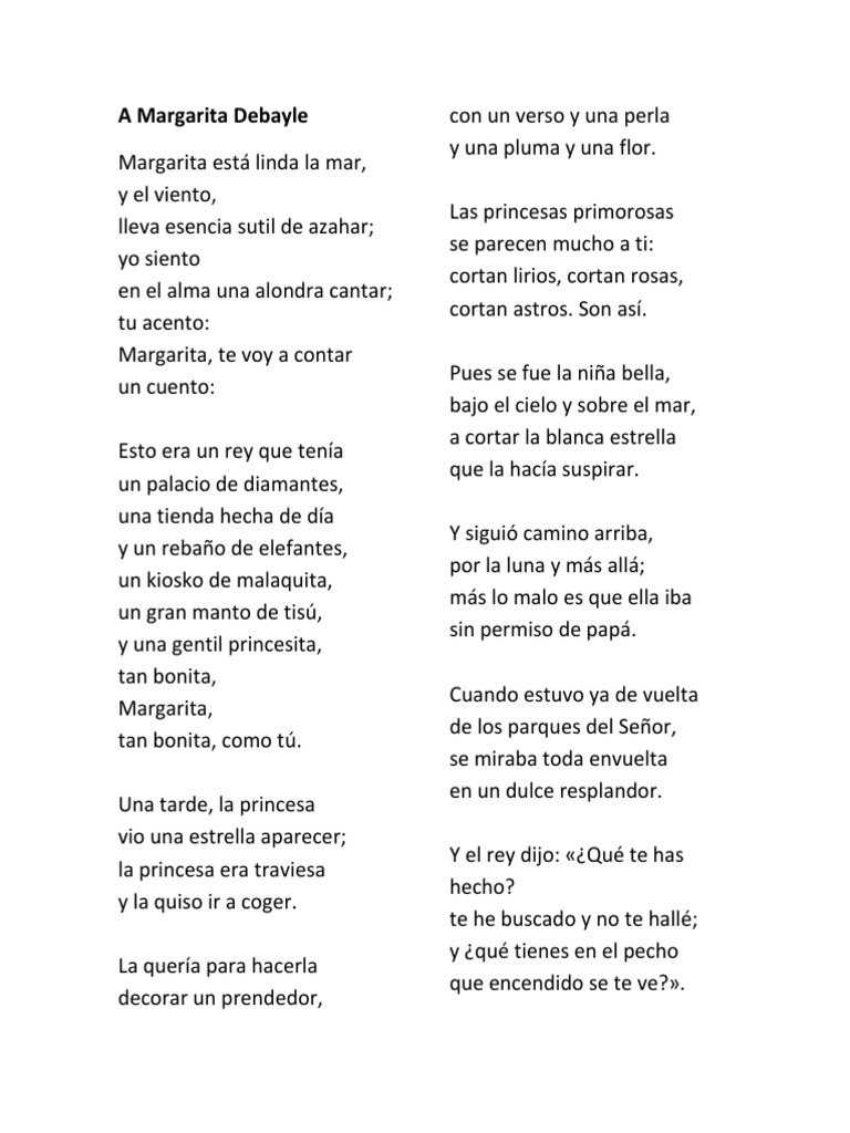 A Margarita Debayle Ocio