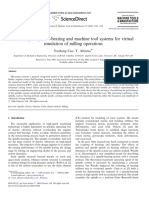 Modeling of Spindle-Bearing and Machine Tool Systems For Virtual Simulation of Milling Operations