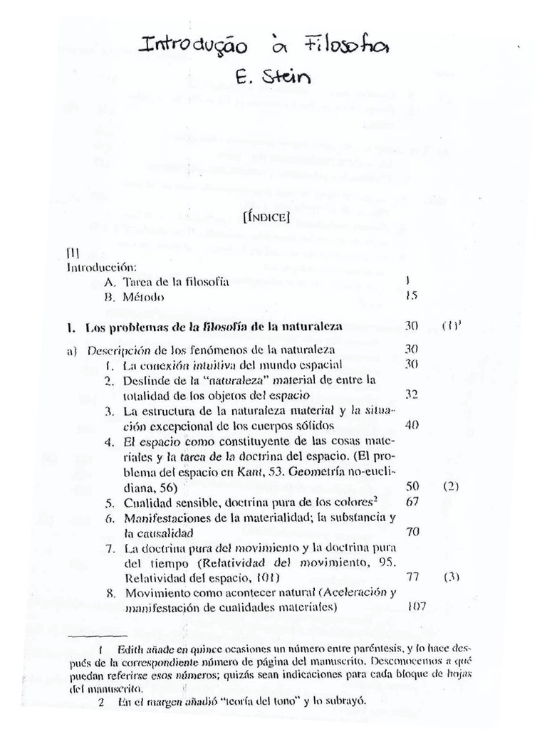 Edith Stein - Introducción A La Filosofía | PDF
