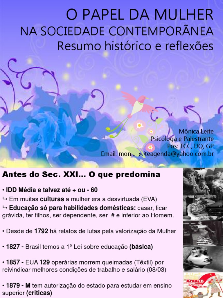 O Papel da Mulher na Sociedade Atual | PDF | Família | Mulher