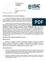 Problematica Del Agua en Guatemala