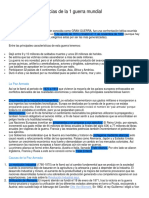 ACTIVIDADES Causas y Consecuencias de La 1 Guerra Mundial