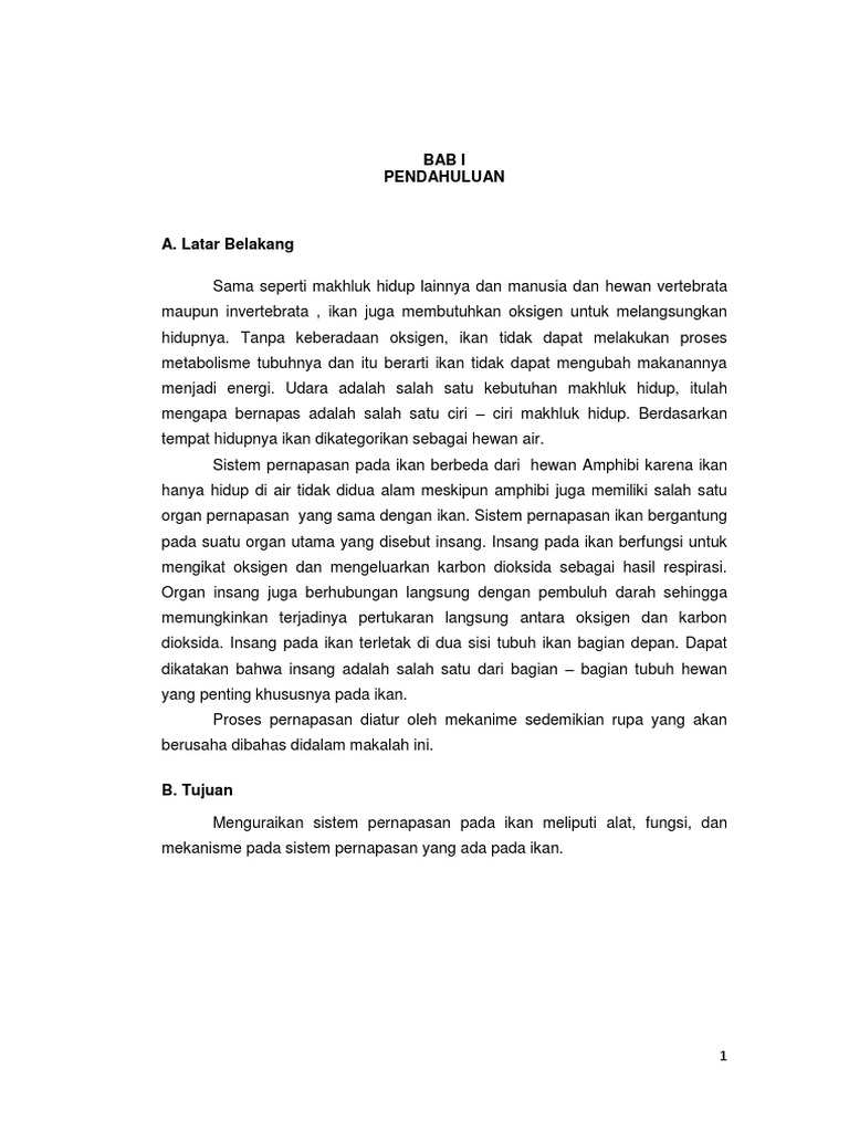 Ikhtiologi Sistem Pernapasan Pada Ikan Pdf