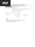 Exercícios resolvidos álgebra linear