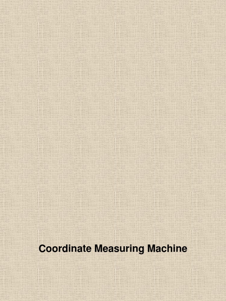 CMM | PDF