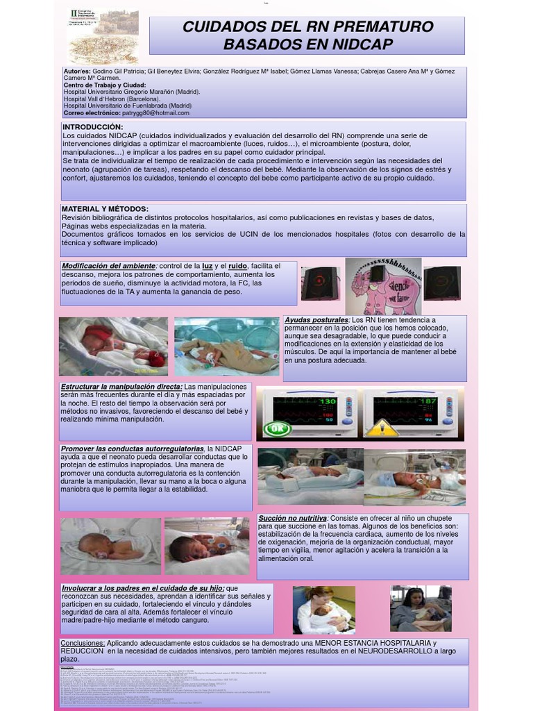 Cuidados individualizados para recién nacidos prematuros basados en el ...