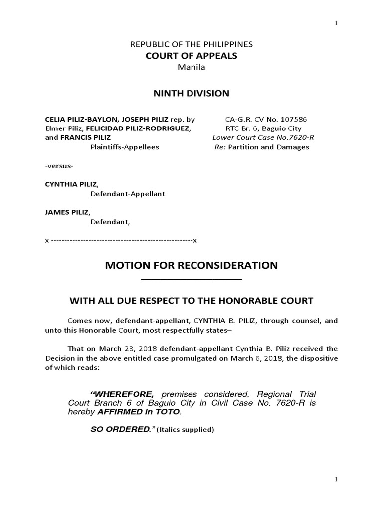 Motion for Reconsideration_ca Trust Law Property Free 30day
