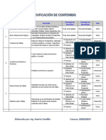 Planificacion de Contenido