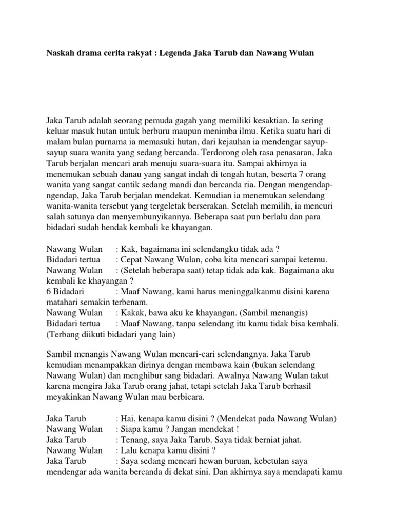 Naskah Drama Cerita Rakyat