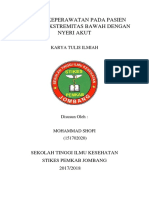 Asuhan Keperawatan Pada Pasien Fraktur Ekstremitas Bawah Dengan Nyeri Akut