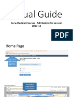 Visual Guide: Para-Medical Courses Admissions For Session 2017-18