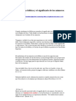 La Numerología Bíblica y El Significado de Los Números 1 Al 10