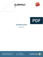 SURPAC Interpolator PDF