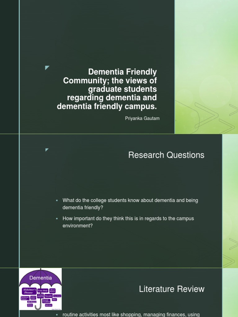 Presentation in Dementia Friendly Community | PDF | Dementia | Community