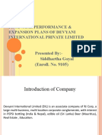 Financial Performance & Expansion Plans of Devyani International