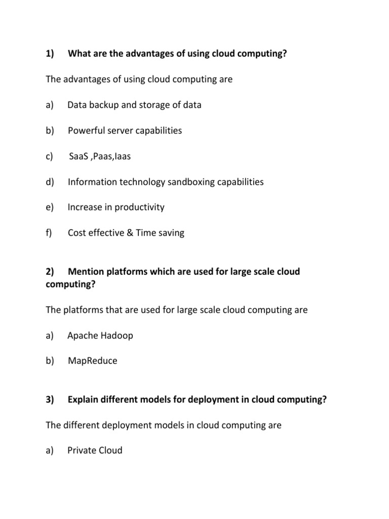 Cloud Computing: Benefits, Models, and Security | PDF | Platform As A ...