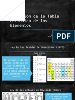 Evolución de La Tabla Periódica de Los Elementos