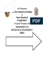 Two Days National Level Seminar "Smart Materials & Its Applications"