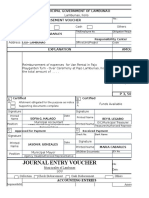 Journal Entry Voucher: Municipal Government of Lambunao Disbursement Voucher
