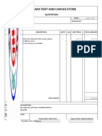 Gandara Tent and Canvas Store: Purchase Order Purchase Order Purchase Order Purchase Order