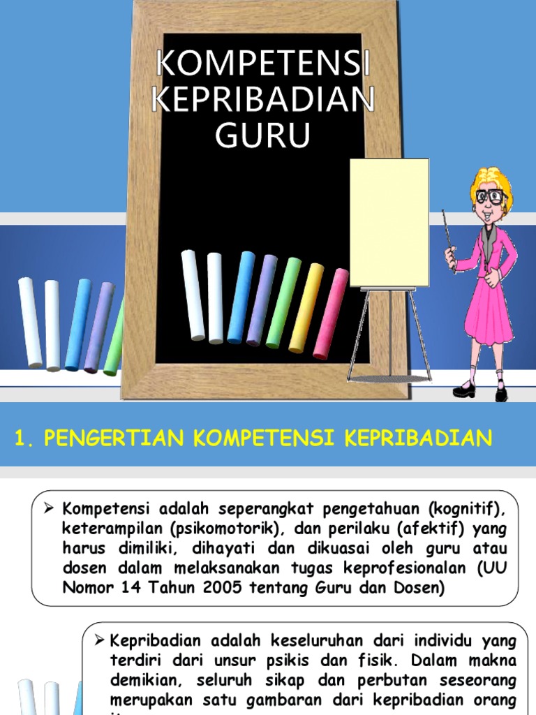 Ppt Kompetensi Kepribadian Guru