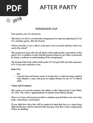 Permission Slip