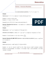 Polinomios Exercicios Resolvidos PDF