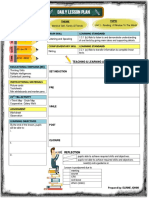 Daily Lesson Plan: Theme Topic