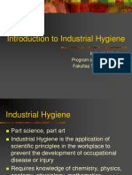 Introduction To Industrial Hygiene: Industrial Hygiene Program Studi Teknik Kimia Fakultas Teknologi Industri ITB