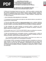 Edital Magistrio Superior 2018