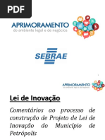Apresentação - Projeto de Lei Inovação - PETRÓPOLIS - ALERJ - 05-04-2018