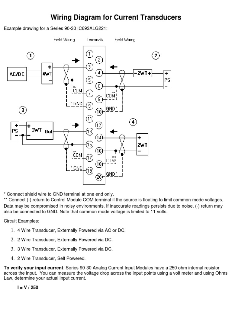 Current Transducer Wiring Guide | PDF