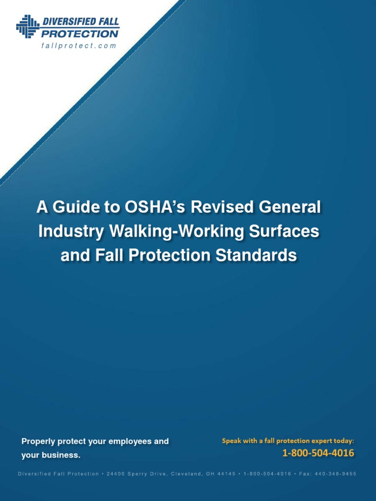 Diversified Fall Protection Guide OSHA Updates Slips Trips Falls
