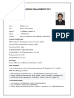 IIM Indore Fellow Profile Siddharth Jain Finance Accounting