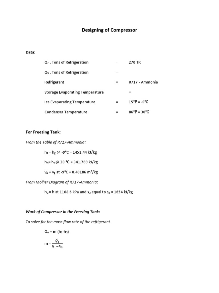 Designing of Compressor | PDF
