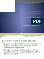Factor VIIa en Post QX Cardio