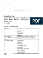 Read This First Creo: Creo Parametric, Creo Simulate, Creo Options Modeler, Creo Layout, Creo Direct