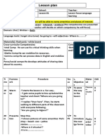 Lesson Plan: Classroo M Situatio N